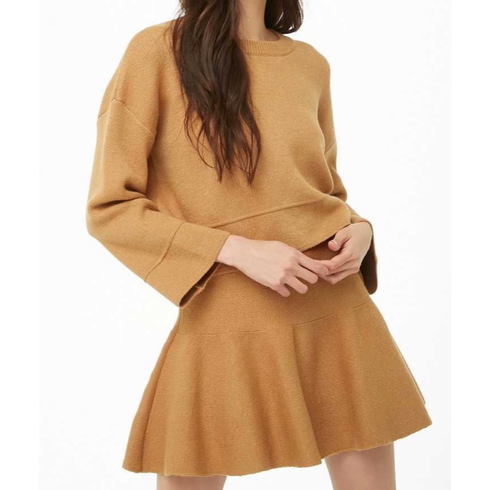 SHACI Camel Sweater & Skirt